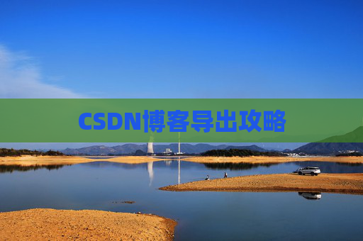 CSDN博客导出攻略